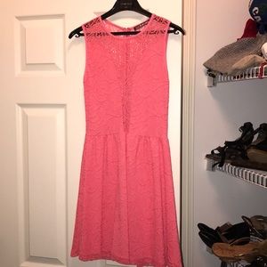 For Love and Lemons Pink Lace dress ❤️ size small